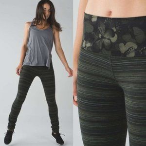 Lululemon Skinny Groove Pant II Cyber Stripe Gator